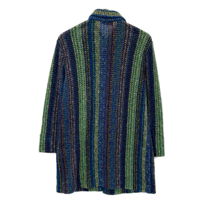 MISSONI Multi-color Green Wool x Mohair Knit Jacket