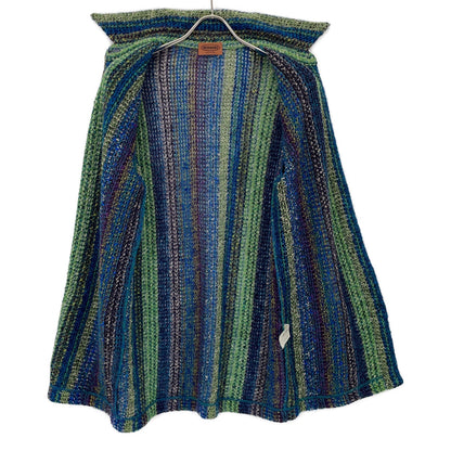 MISSONI Multi-color Green Wool x Mohair Knit Jacket