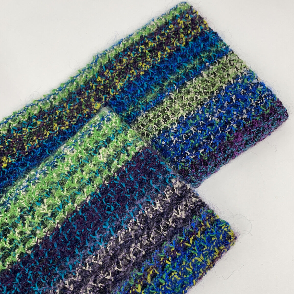 MISSONI Multi-color Green Wool x Mohair Knit Jacket