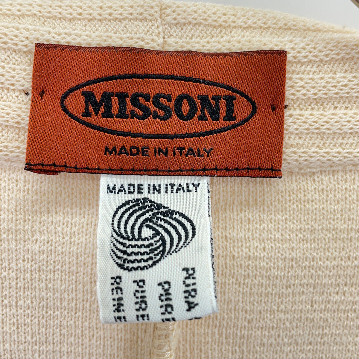 Beige Wool 1B Jacket Jacket 42 Ladies