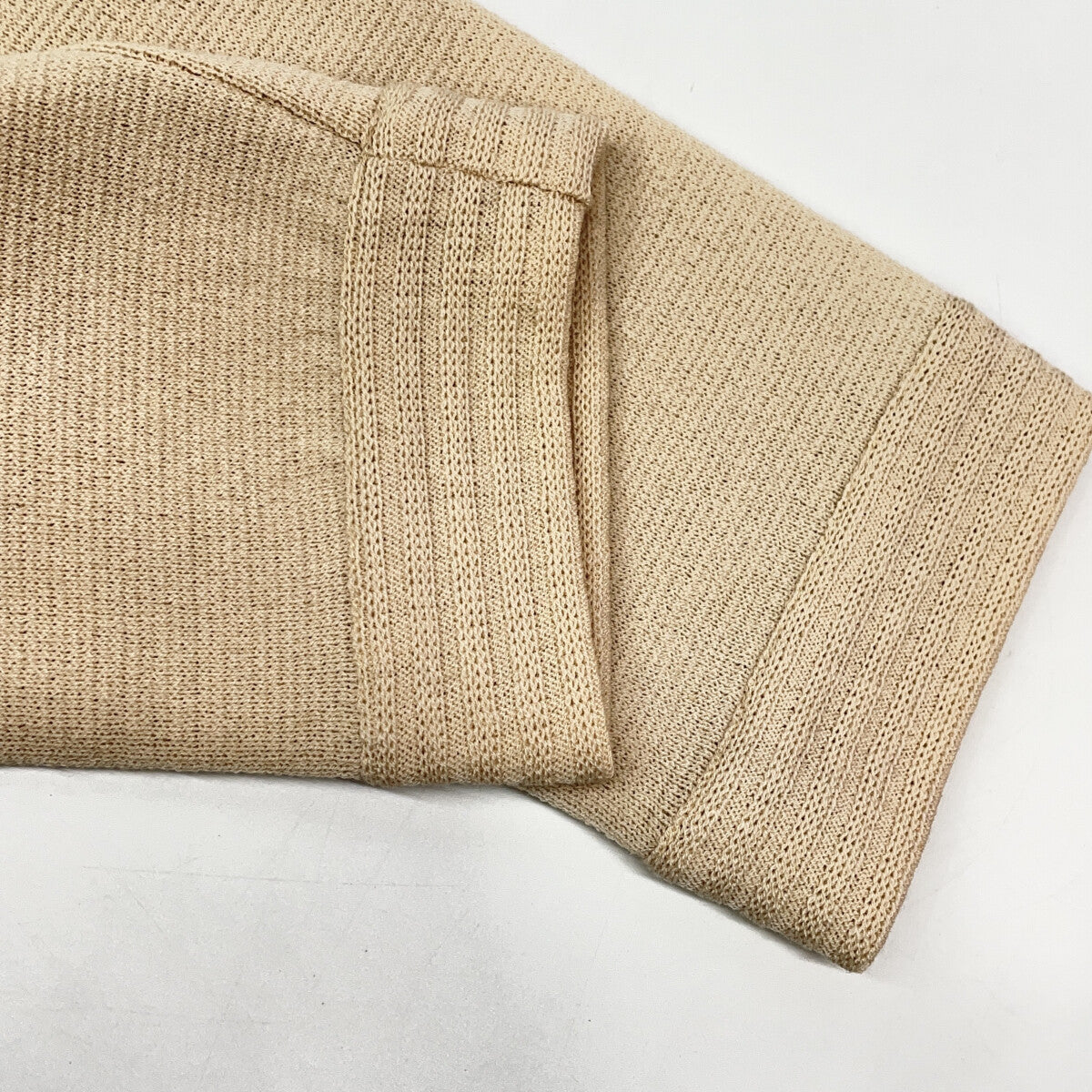 Beige Wool 1B Jacket Jacket 42 Ladies