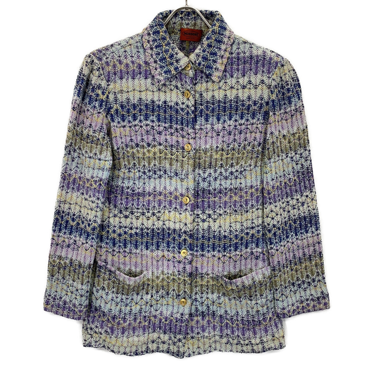 MISSONI ミッソーニ ブルー系 マルチカラー リネン ジャケット ジャケット