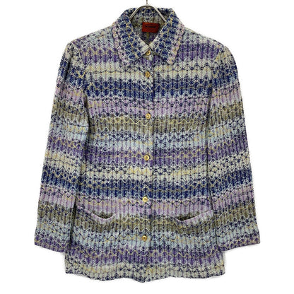 MISSONI ミッソーニ ブルー系 マルチカラー リネン ジャケット ジャケット