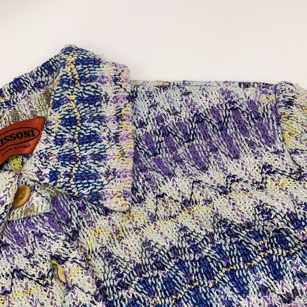 MISSONI ミッソーニ ブルー系 マルチカラー リネン ジャケット ジャケット