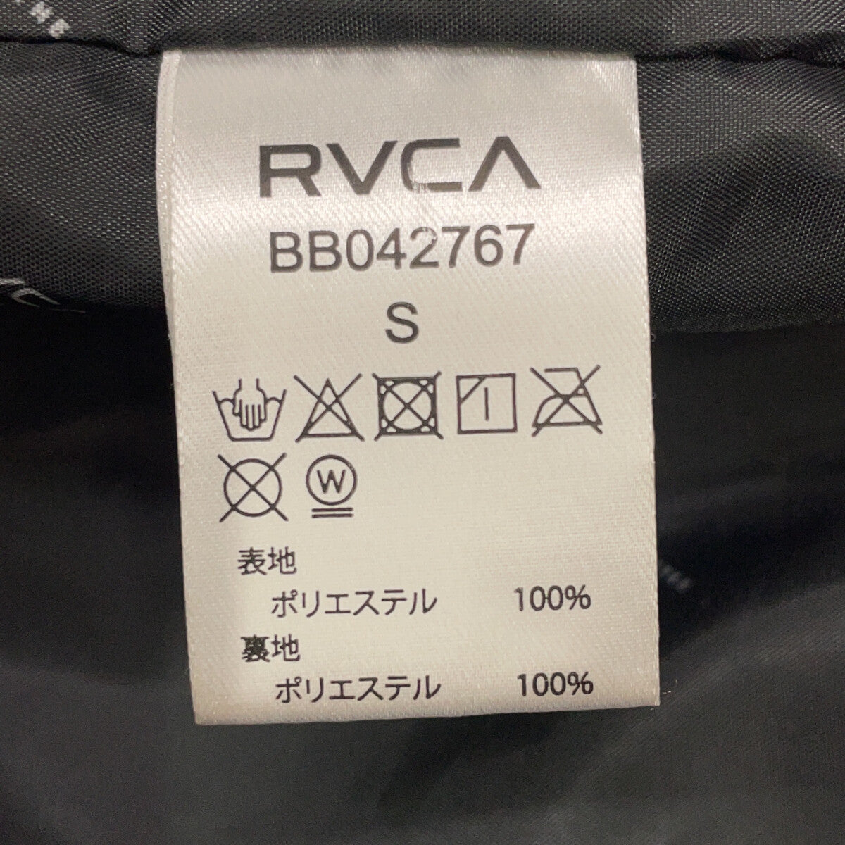 RVCA BB042767 黑色 羽绒夹克 夹克 S