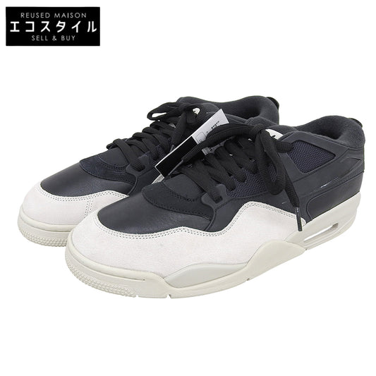 NIKE ナイキ 美品 エアジョーダン 4 RM スニーカー シューズ メンズ ブラック/ライトボーン ライトグレー 32cm シューズ 14(US)