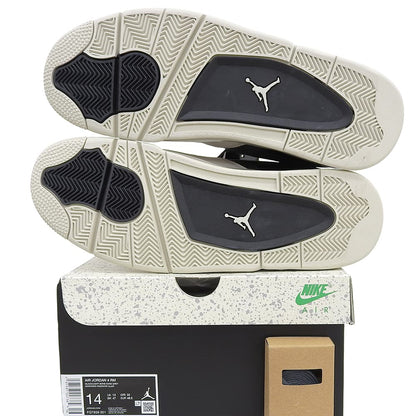NIKE Air Jordan 4 RM Sneakers Shoes Men's Black/Light Bone Light Gray 32cm Shoes