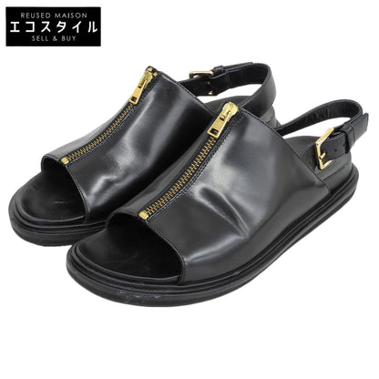 MARNI マルニ レザー シューズ レディース 黒 ブラック 36 FBMST11G01 LV542 00N99 シューズ 36