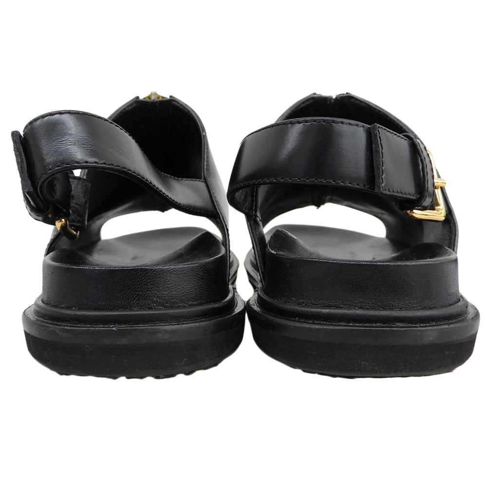 MARNI マルニ レザー シューズ レディース 黒 ブラック 36 FBMST11G01 LV542 00N99 シューズ 36