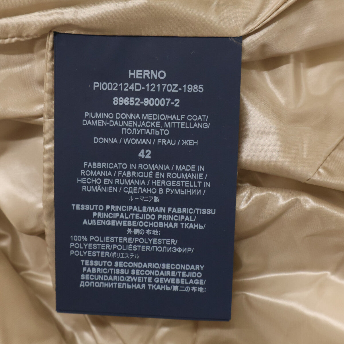 HERNO ヘルノ 新品未使用 サテン&レディオルタナティブ ファー ロングコート コート