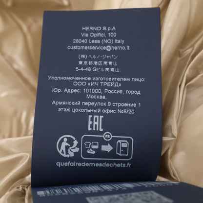 HERNO ヘルノ 新品未使用 サテン&レディオルタナティブ ファー ロングコート コート