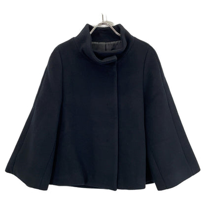 23 Black 10232717110 Wool Beaver Short Coat Coat 38 Women's