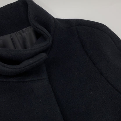23 Black 10232717110 Wool Beaver Short Coat Coat 38 Women's
