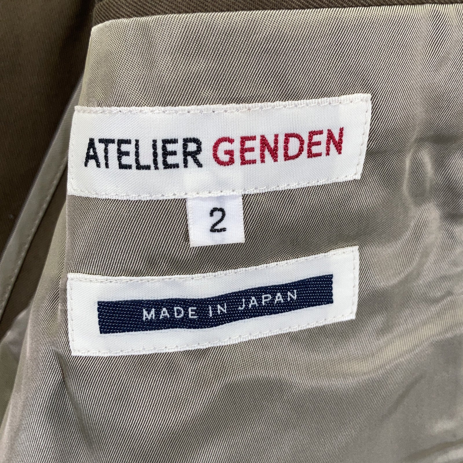 [ATELIER GENDEN] KHAKI HOLIDAY JACKET SB-1B for men