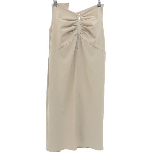 FRAY I.D Tuck Detail Asymmetric Straight Skirt Women's Beige 0 24SS Skirt 0