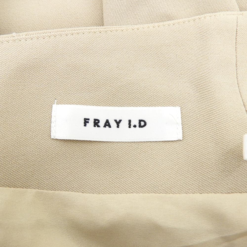 FRAY I.D フレイアイディー タック ディティール アシメ ストレートスカート レディース ベージュ 0 24SS スカート 0