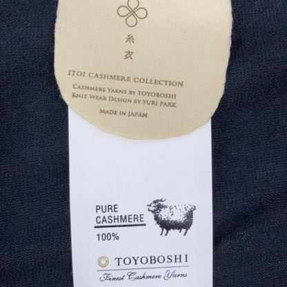 TOYOBOSHI Toyobo Itokoromo NAEBA Black 14ITAC6006 ALASHAN Cashmere Cardigan Top