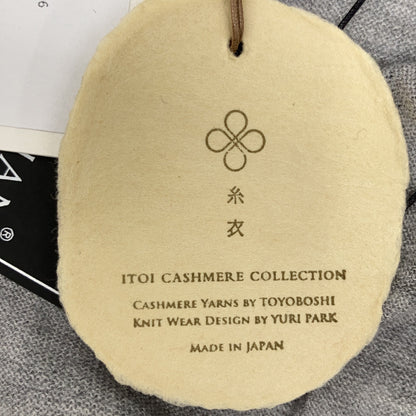 TOYOBOSHI TOYOBOSHI Itoi NAEBA Gray 14ITAC6006 ALASHAN Cashmere Cardigan Top