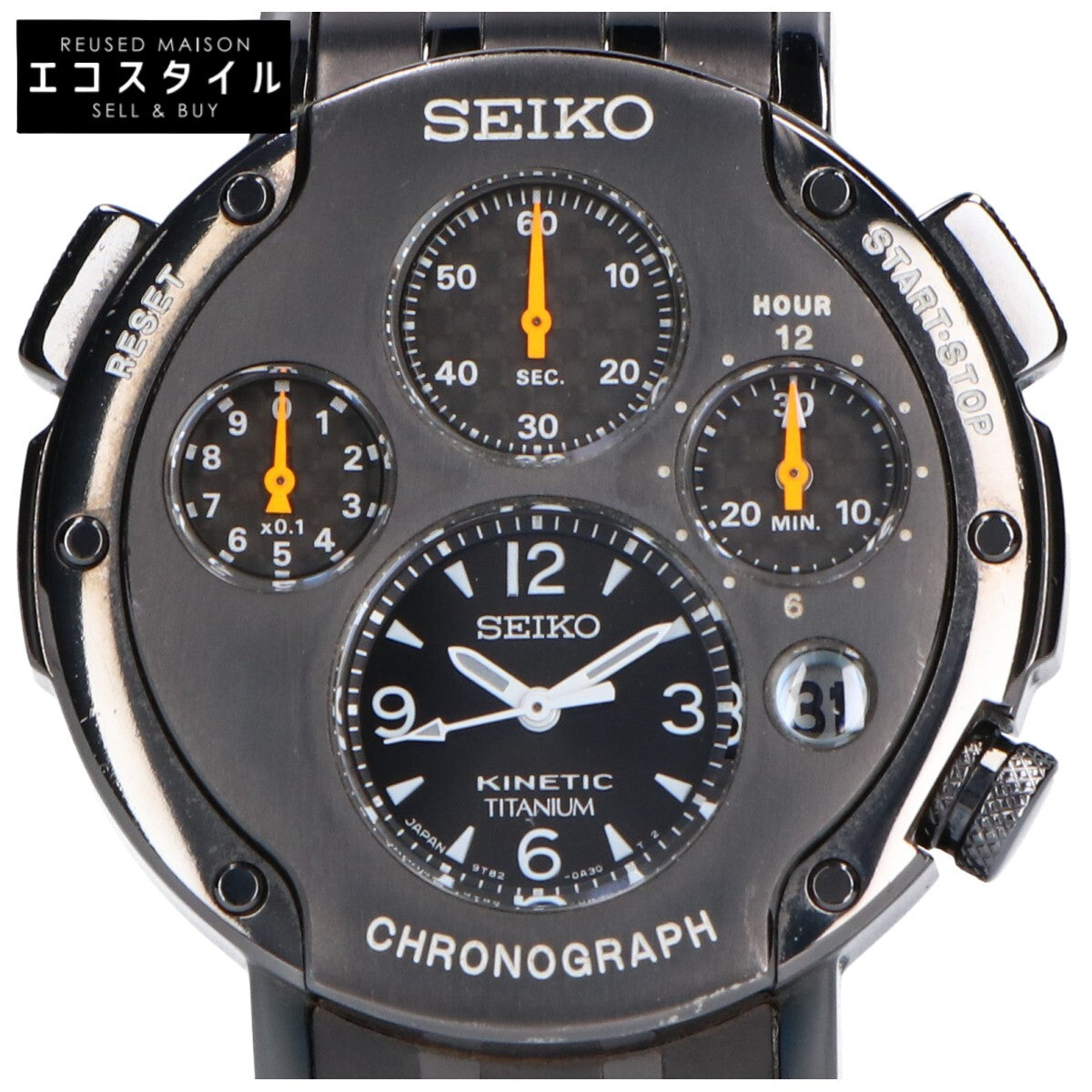 SEIKO Seiko Kinetic SBXZ003 9T82-0A40 Sportura Kinetic Chronograph 2nd Watch Watch