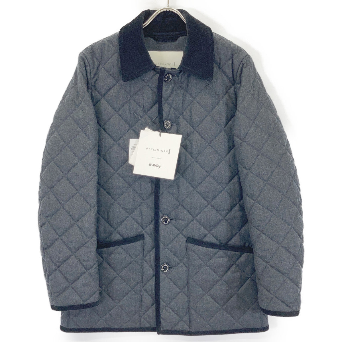 [BEAMS F Exclusive] G242QO1006EXQAC Black WAVERLY Quilted Jacket Jacket 34 Men's