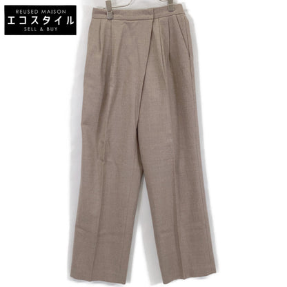 BEIGE ベイジ ベージュ ウール100 2プリーツ スラックスパンツ ボトムス