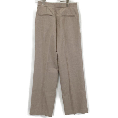 BEIGE ベイジ ベージュ ウール100 2プリーツ スラックスパンツ ボトムス