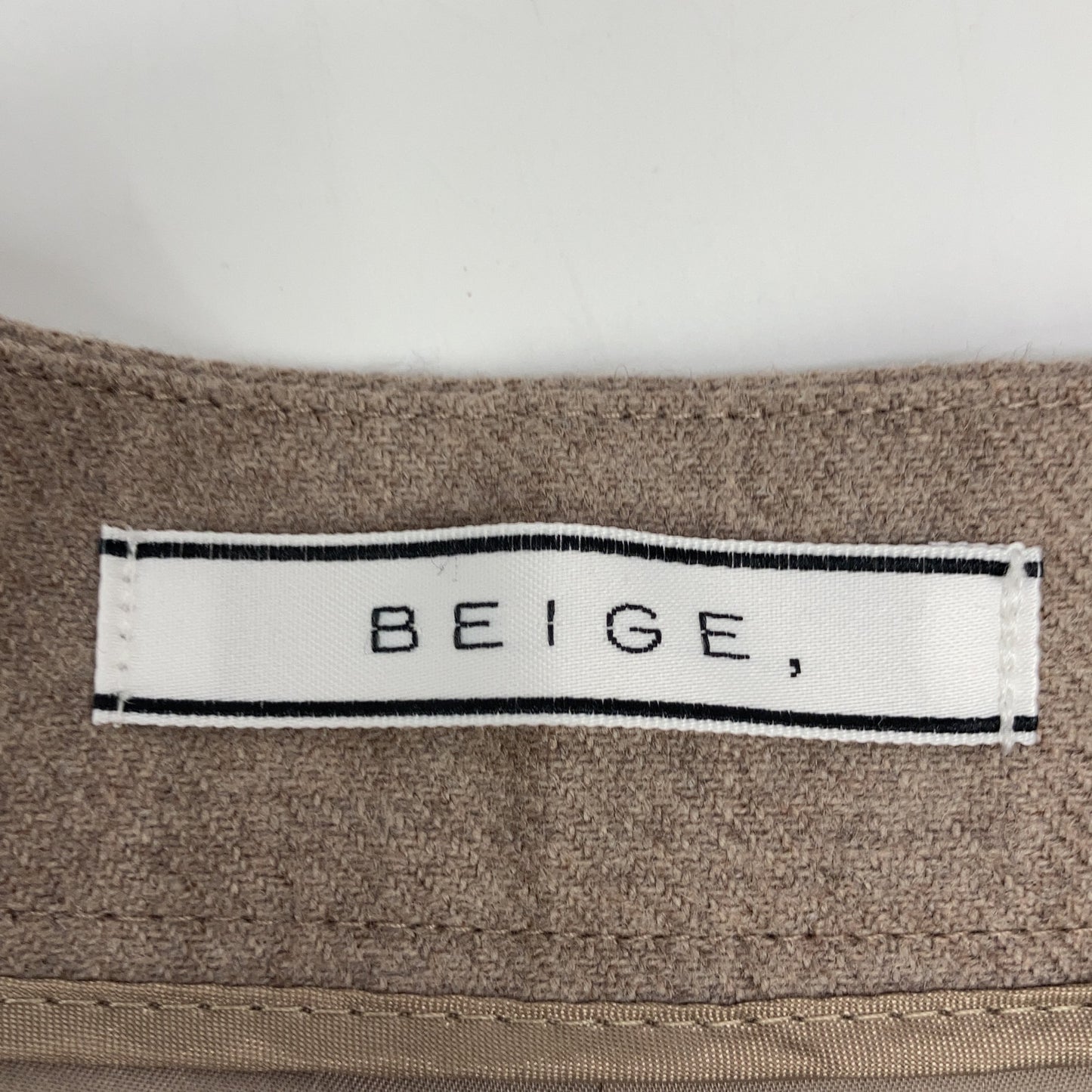 BEIGE ベイジ ベージュ ウール100 2プリーツ スラックスパンツ ボトムス