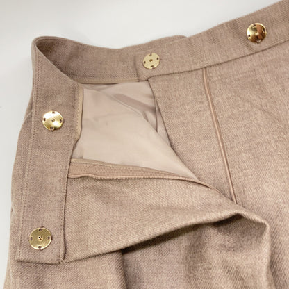 BEIGE ベイジ ベージュ ウール100 2プリーツ スラックスパンツ ボトムス