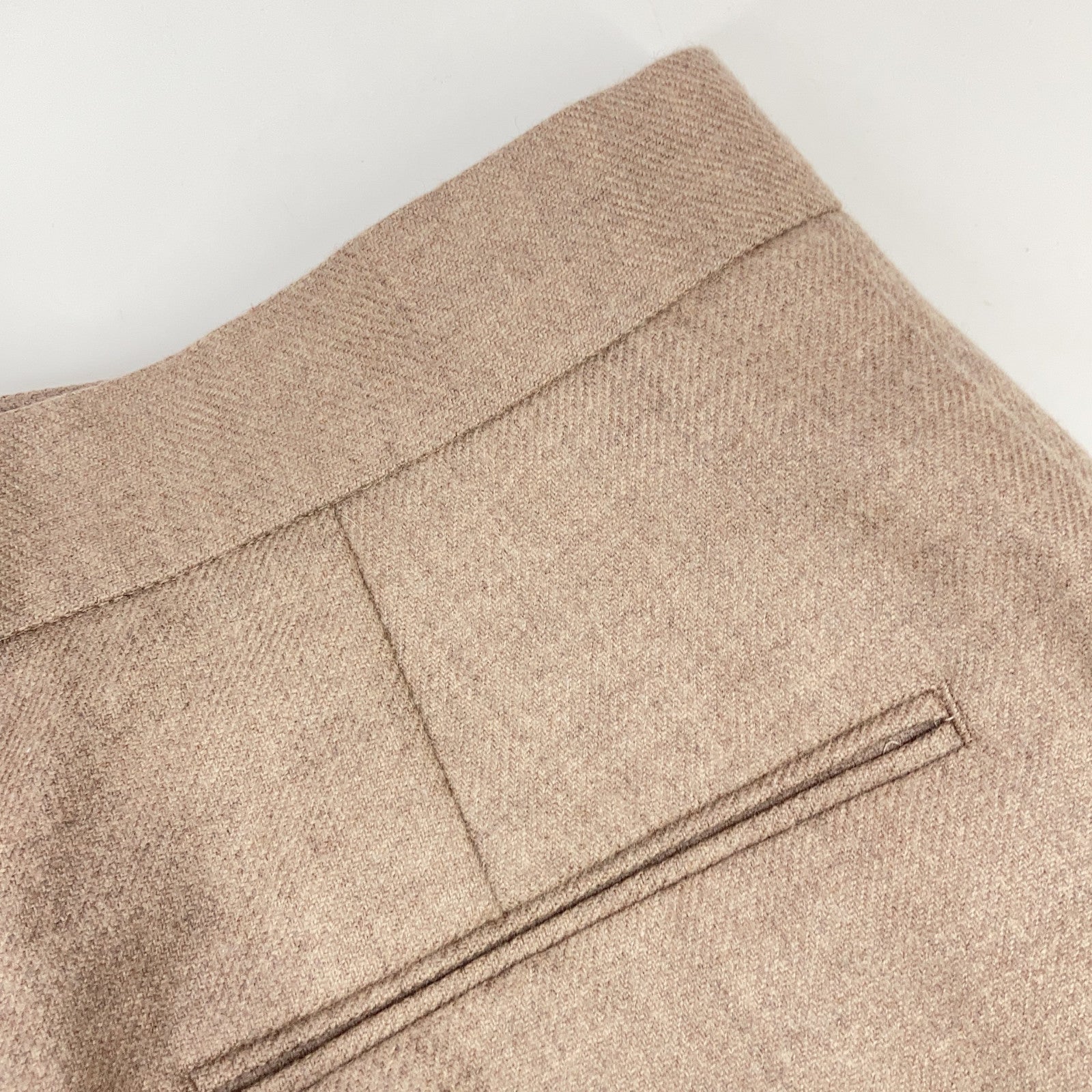 BEIGE ベイジ ベージュ ウール100 2プリーツ スラックスパンツ ボトムス