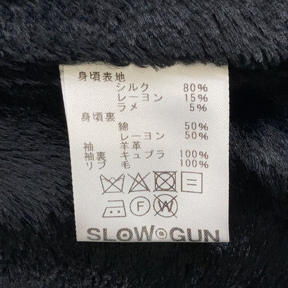 山羊皮×粗花呢 双排扣机车夹克 夹克 3 男士