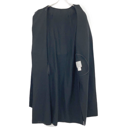 BLACK 92-109-01-093604 WOOL DOUBLE FACE LONG COAT Coat 36 Women's