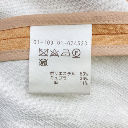 Beige 01-109-01-024523 Collarless Coat Coat 36 Women's