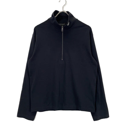 EMPORIO ARMANI 安普里奥·阿玛尼 EM004747 黑色高领套头衫 针织 半拉链上衣