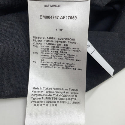 EMPORIO ARMANI 安普里奥·阿玛尼 EM004747 黑色高领套头衫 针织 半拉链上衣
