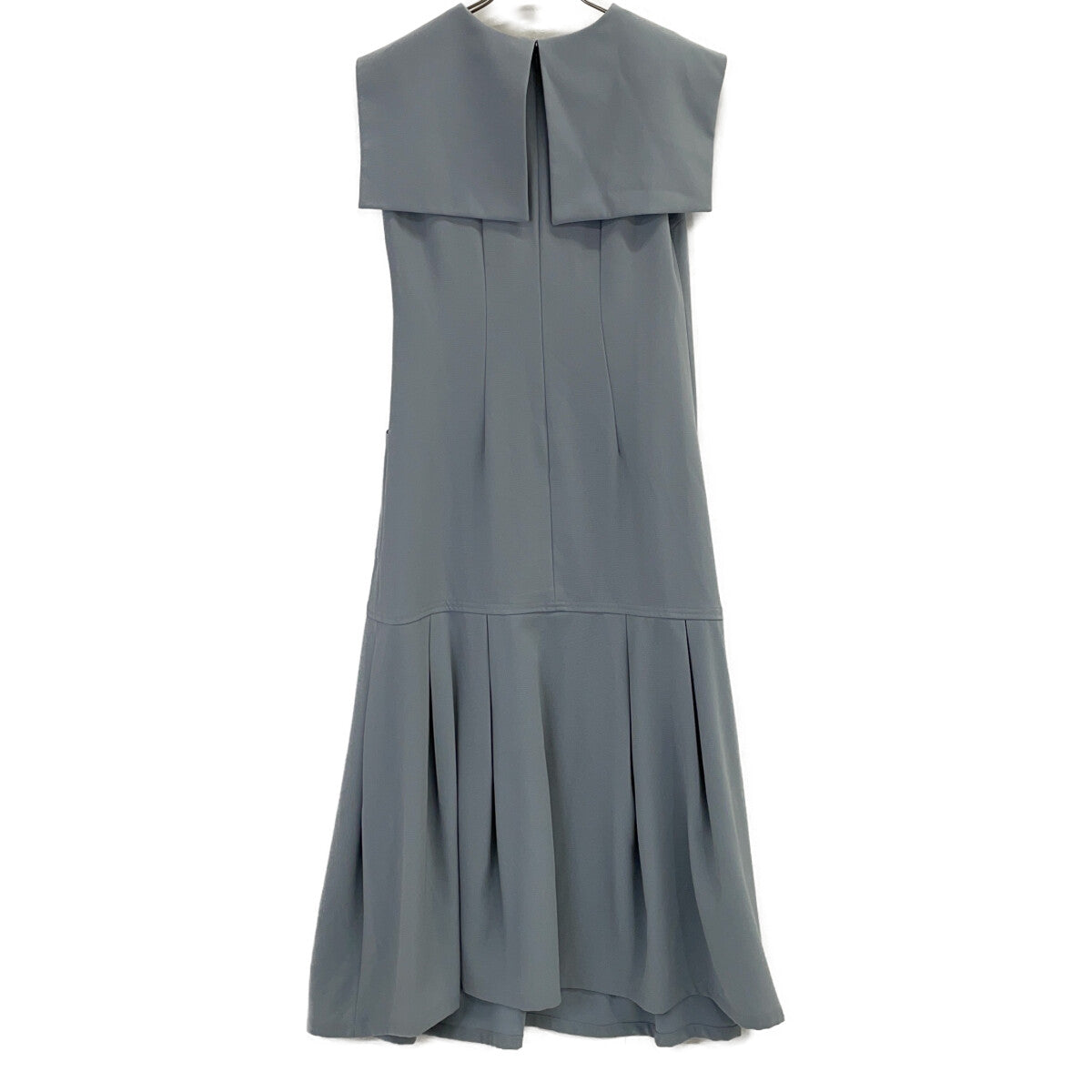 UNITED TOKYO Light Blue Big Collar Flare One-Piece Dress F