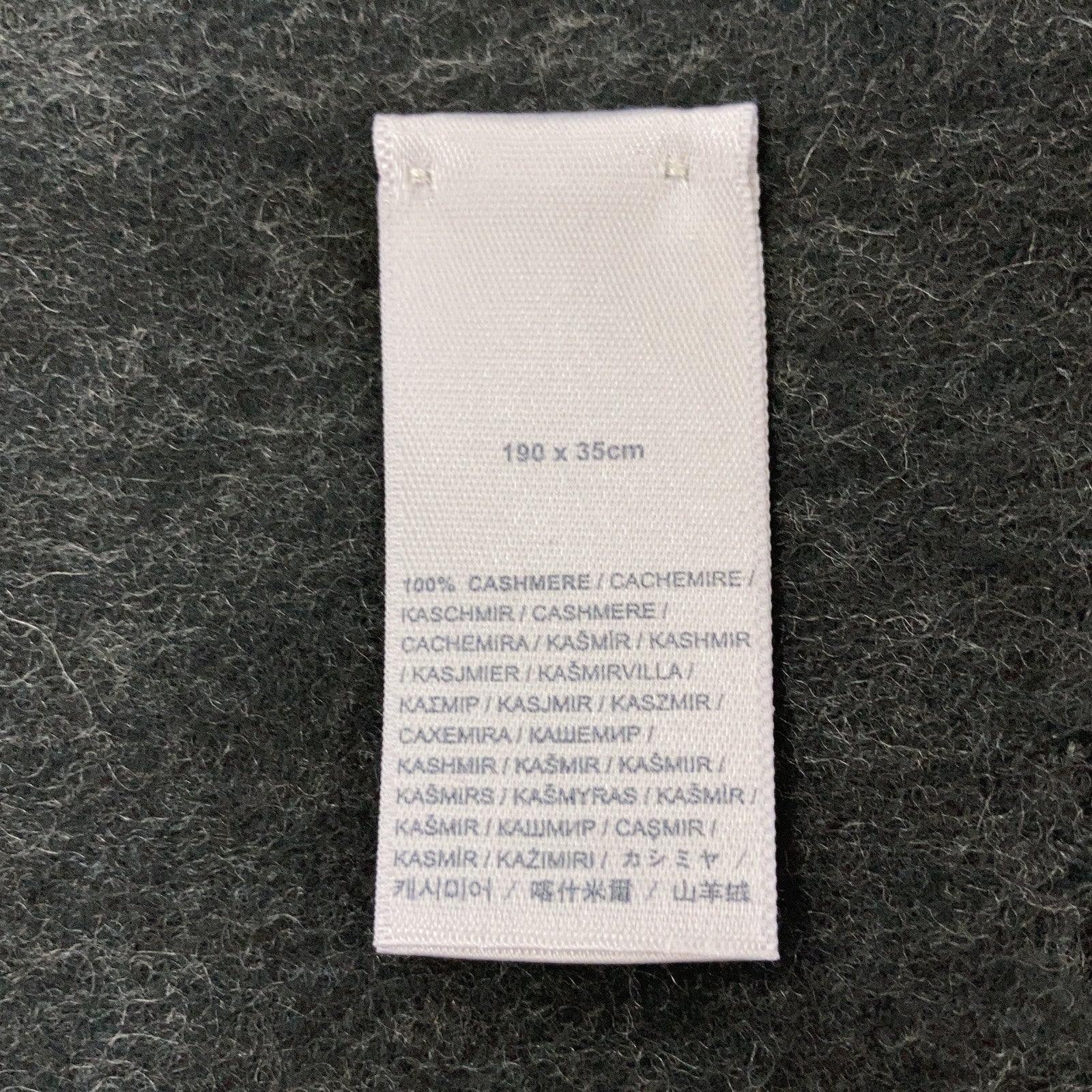 Like New 100% Cashmere Fringed Scarf for Men