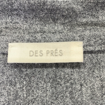 DES PRES デプレ グレー ウールカシミヤポプリンメルトン ハイネックワンピース ワンピース