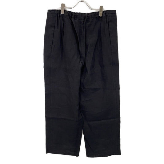 ﾌﾞﾗｯｸ ﾘﾈﾝﾂｲﾙ ﾀｯｸﾜｲﾄﾞﾊﾟﾝﾂ ボトムス 36 レディース