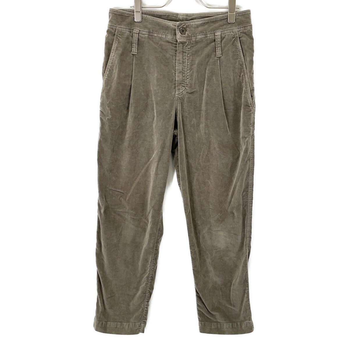 BRUNELLO CUCINELLI MA096P5273 Gray Velour-Touch Pants Bottoms