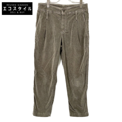 BRUNELLO CUCINELLI MA096P5273 Gray Velour-Touch Pants Bottoms
