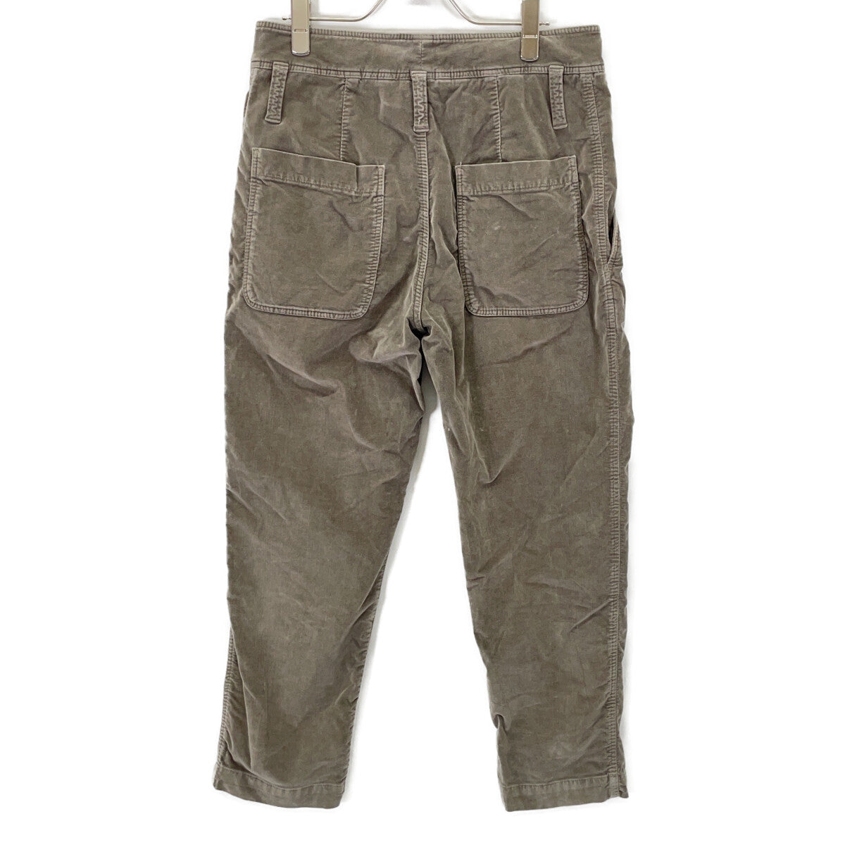 BRUNELLO CUCINELLI MA096P5273 Gray Velour-Touch Pants Bottoms