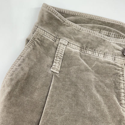 BRUNELLO CUCINELLI MA096P5273 Gray Velour-Touch Pants Bottoms
