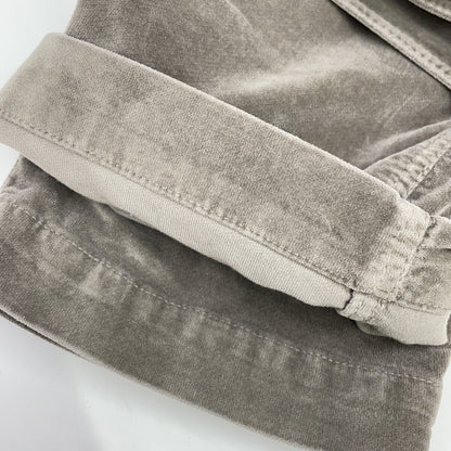 BRUNELLO CUCINELLI MA096P5273 Gray Velour-Touch Pants Bottoms