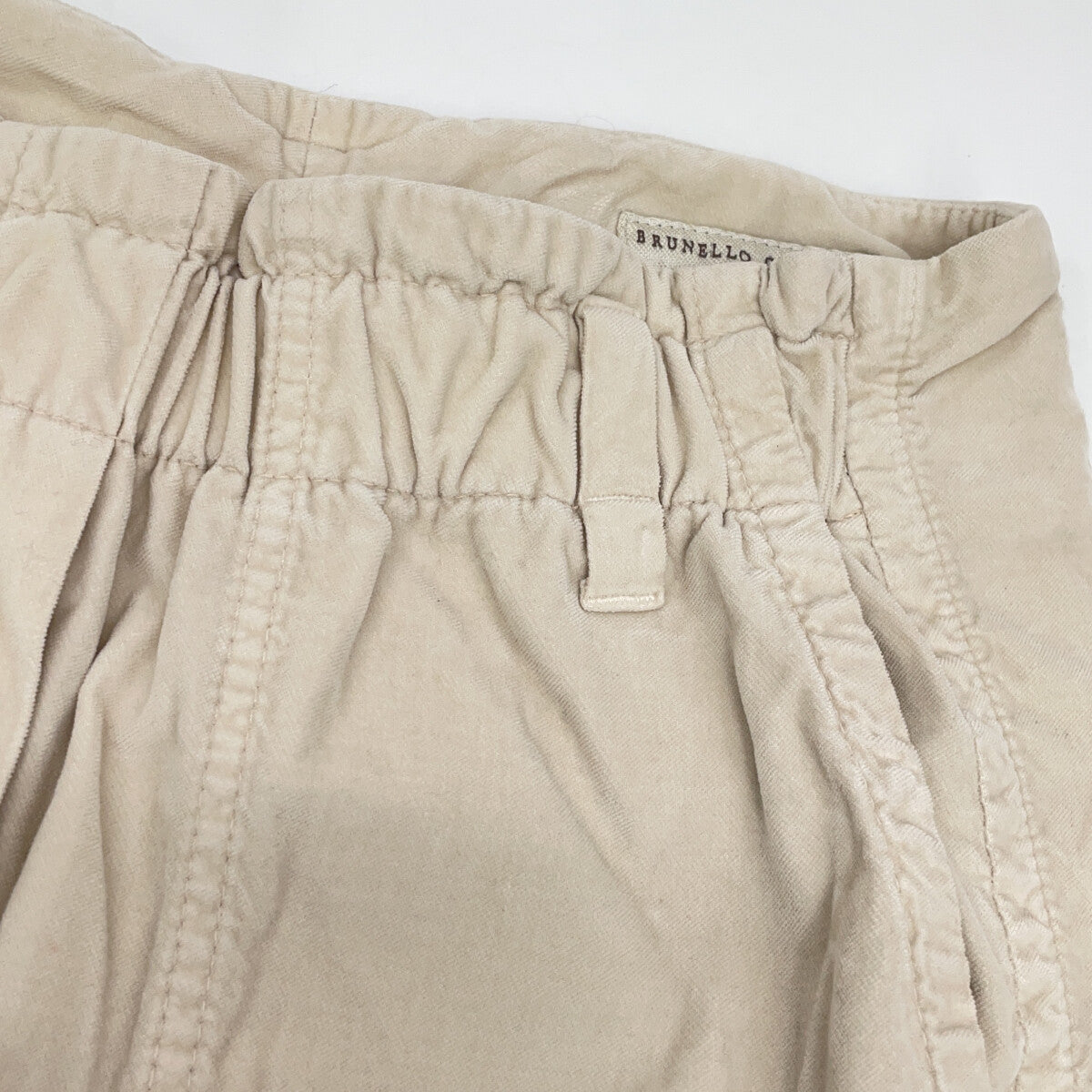 BRUNELLO CUCINELLI 布鲁奈罗·库奇内利 ML477P5373 米色 宽松版长裤 下装