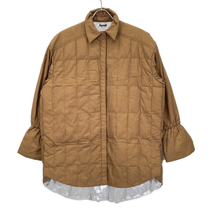6x1 COPENHAGEN S06-06-015 Beige Aluminum Processed 2-Way Down Shirt Jacket