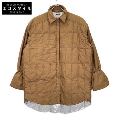 6x1 COPENHAGEN S06-06-015 Beige Aluminum Processed 2-Way Down Shirt Jacket