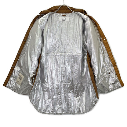 6x1 COPENHAGEN S06-06-015 Beige Aluminum Processed 2-Way Down Shirt Jacket