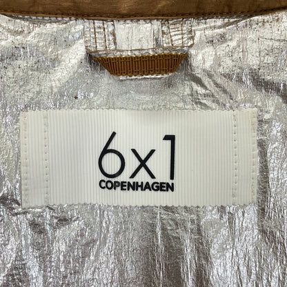 6x1 COPENHAGEN S06-06-015 Beige Aluminum Processed 2-Way Down Shirt Jacket