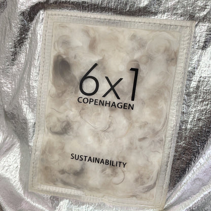 6x1 COPENHAGEN S06-06-015 Beige Aluminum Processed 2-Way Down Shirt Jacket