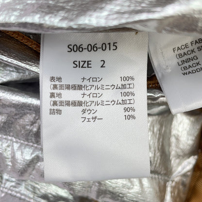 6x1 COPENHAGEN S06-06-015 Beige Aluminum Processed 2-Way Down Shirt Jacket